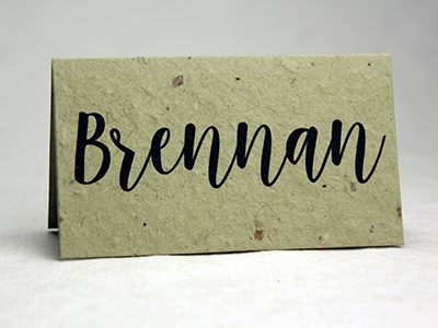 Custom printed Seed Paper name cards