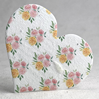 Seed Paper Heart Cut Flowers