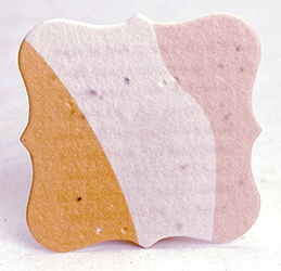 square seed paper tags