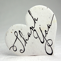 Thank you seed paper heart